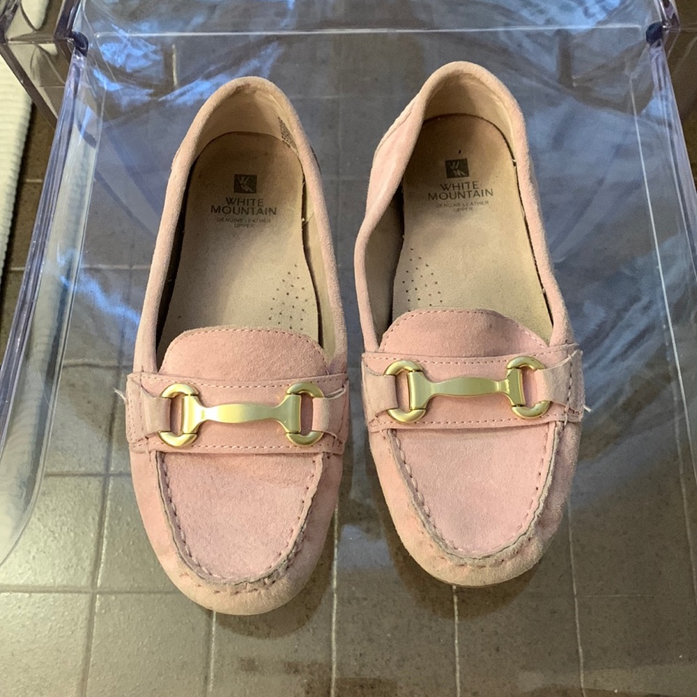 Pink White Mountain Leather Loafer